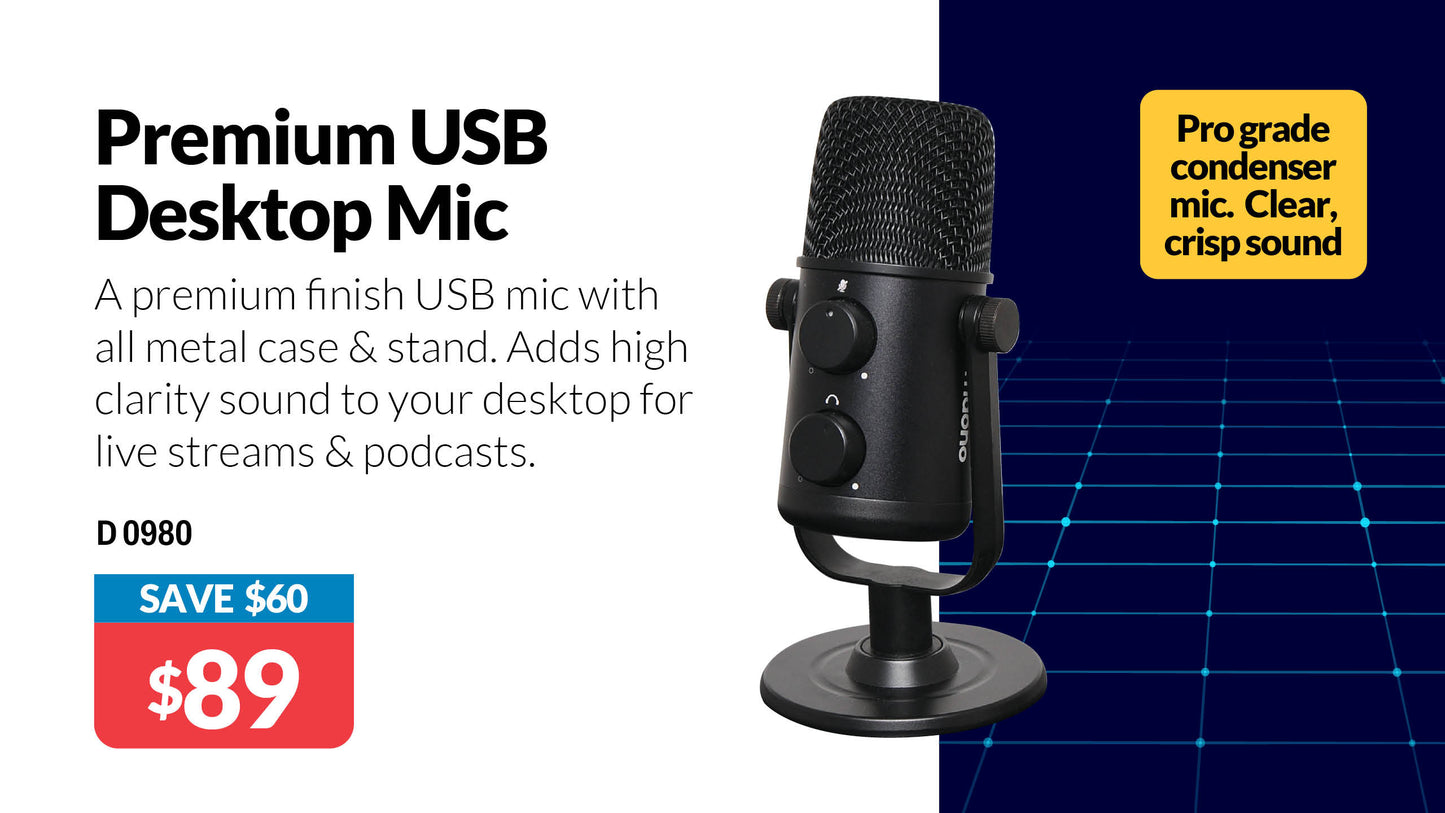 Microphones Maono AU-902 USB Cardioid Condenser Podcast Mic D0980