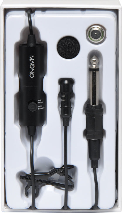Microphones Maono AU-100 Lapel Presenters Electret Microphone 3.5mm D0984