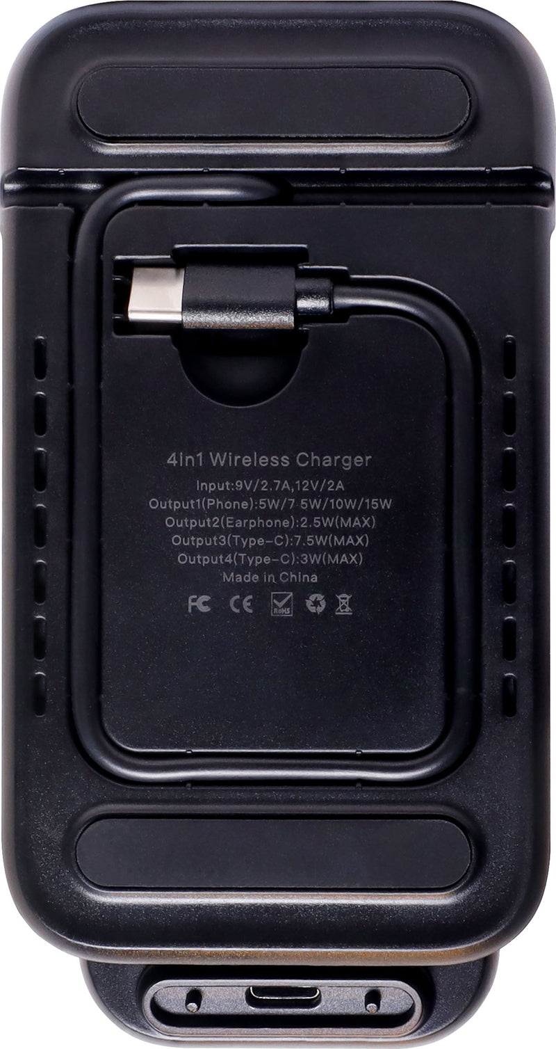 Wireless Charging Stand 4 In 1 Watch, Earbuds and Phone 15W D2325A