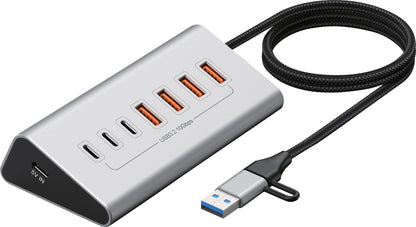 Usb Type C 3.2 Gen2 7 Port External Hub D2365a