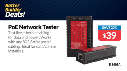 Network Cable Tester PoE Support D3009A