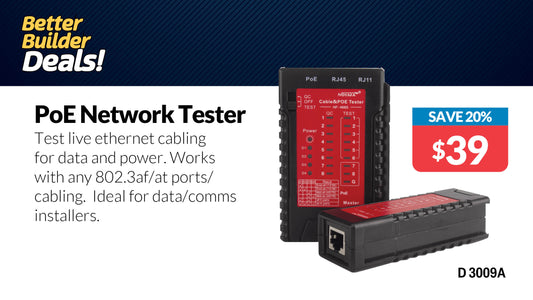 Network Cable Tester PoE Support D3009A