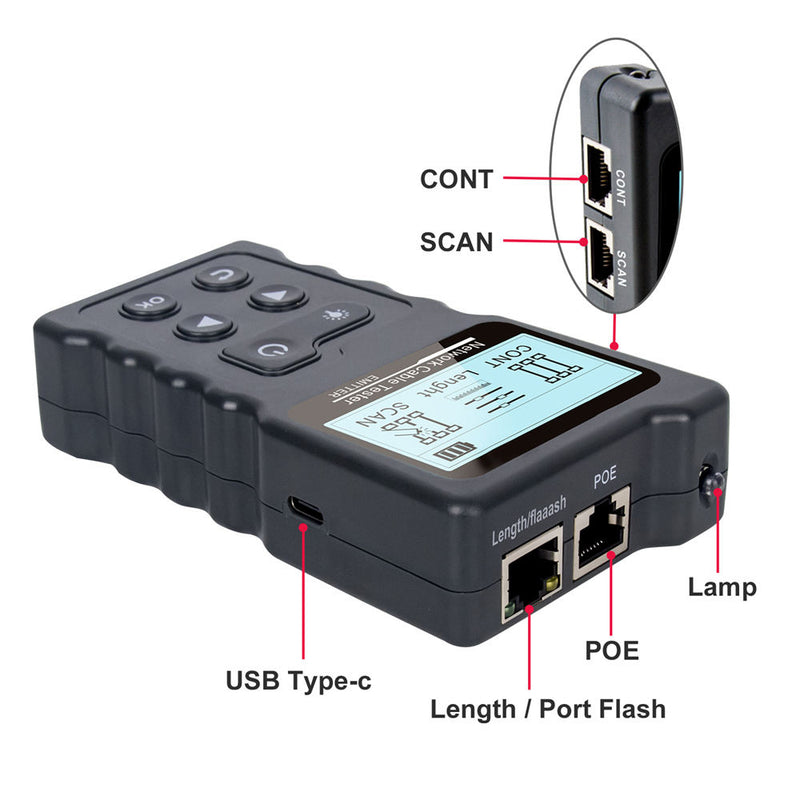 Power Over Ethernet (PoE) Tester & Cable Tracer D3012