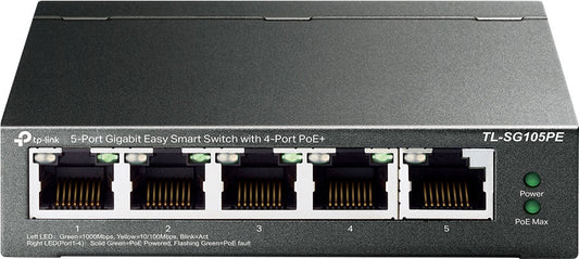 Networking TL-SG105PE 5 Port Gigabit PoE Switch D4211