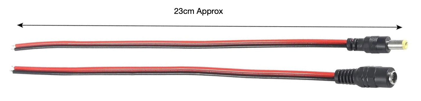 Dc Male & Female Connectors, 5.5x2.1mm Jack Cable YK188824