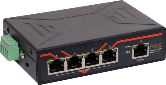 5 Port 10/100m Poe Din Rail Ethernet Switch DR4191