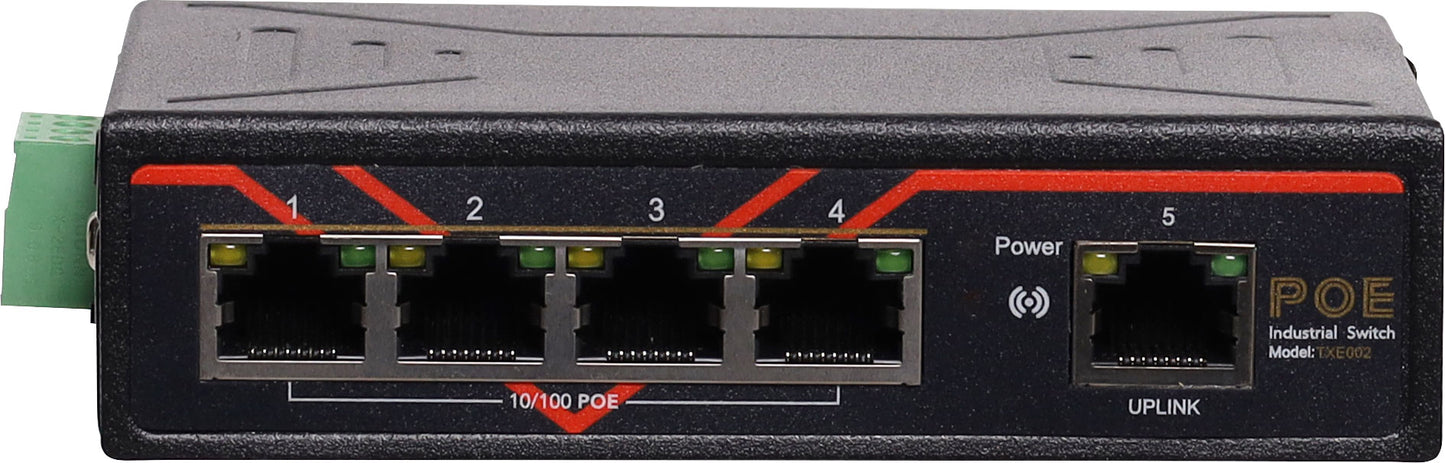5 Port 10/100m Poe Din Rail Ethernet Switch DR4191