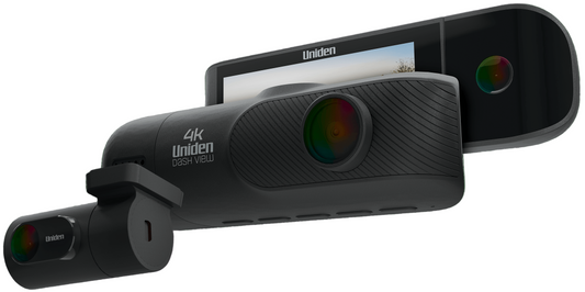 Uniden Dash Cam 4k + FHD Rear View Cam DASHVIEW40R