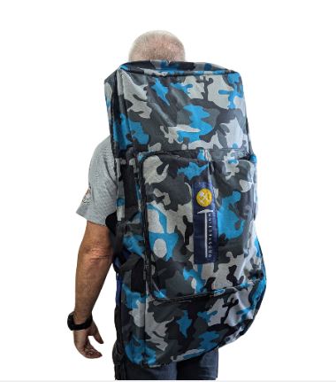 Detector Backpack Carry Bag Blue/grey Camo 126780