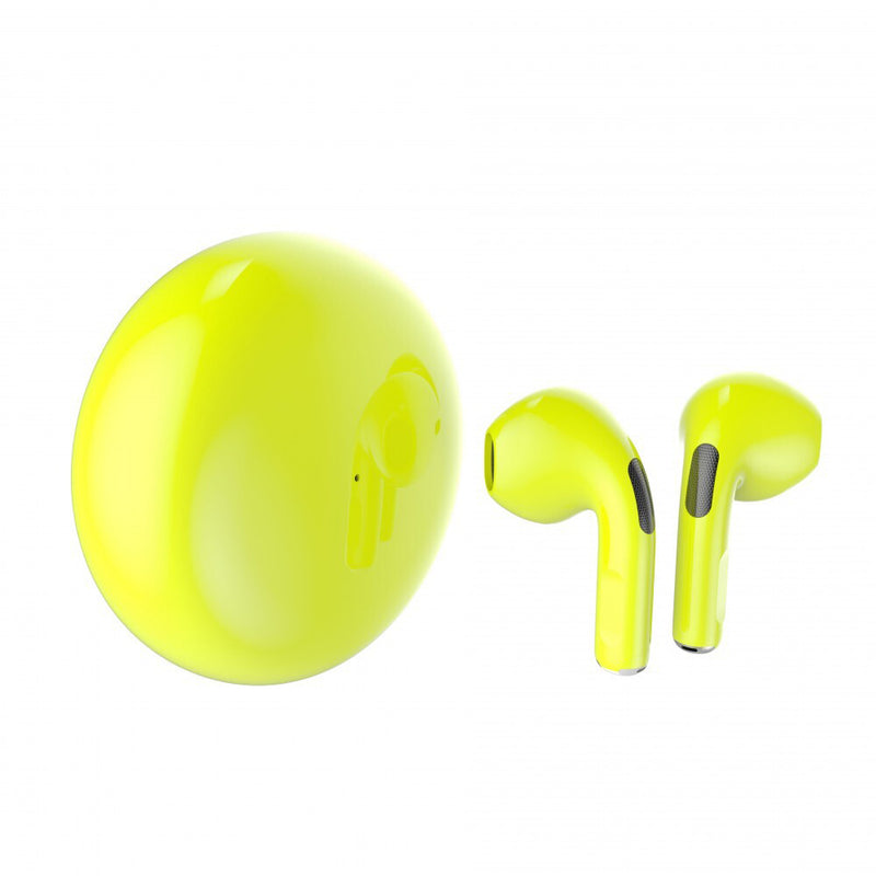 Laser Tws Earphones Glow In Dark Yellow EPS-KTWSGO-YL