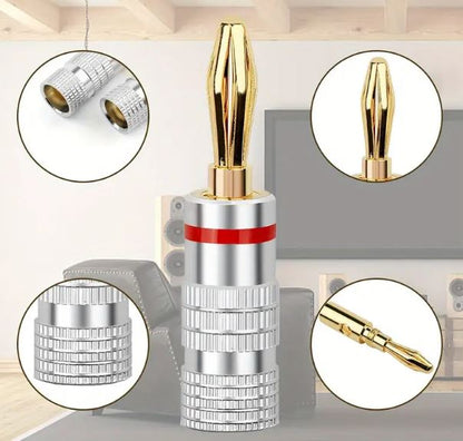 Nakamichi Banana Plug 24k Gold Plated Screw Black EQ1546557B