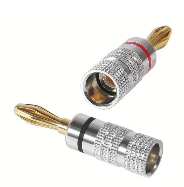 Nakamichi Banana Plug 24k Gold Plated Screw Black EQ1546557B