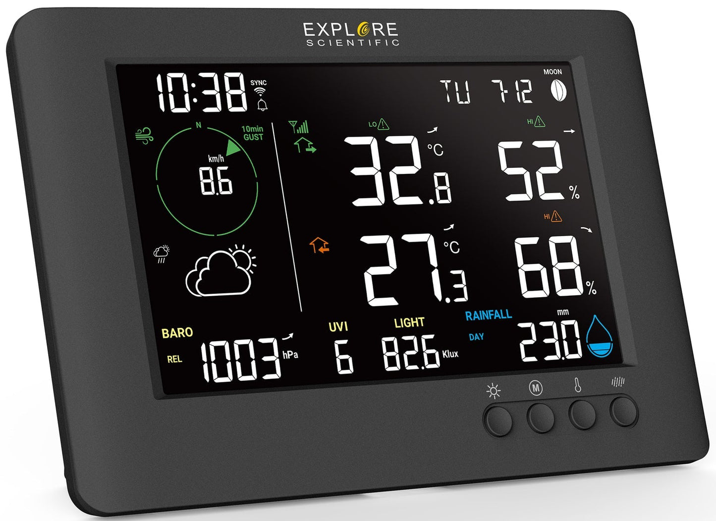 Explore Scientific Weather Station Wi Fi 7 In 1 Sensor WSX3000