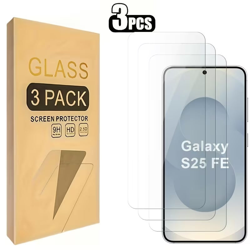 Samsung S25FE HD Anti-scratch Tempered Glass 3pk EY12785197/S25