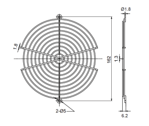 Metal Fan Guard 171mm F1062