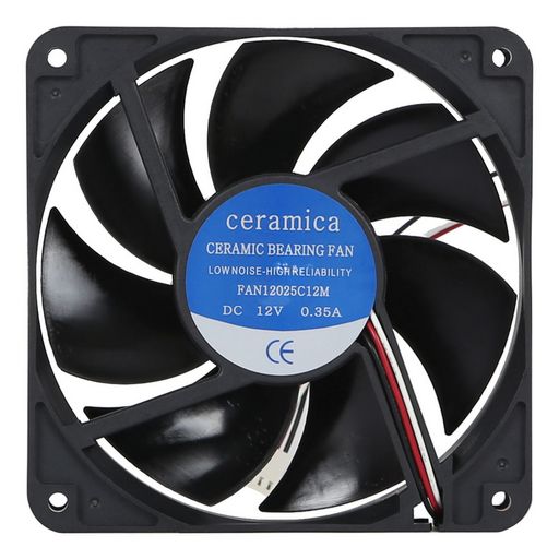 Fan 120x120x25mm 12vdc 3.4w 350ma Ceramic Bearing FAN12025C12M