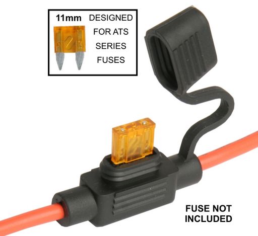 Fuse Holder Mini Blade Line 12AWG IP55 FH17