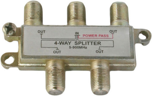 TV Signal Splitter 4 Way F FS104