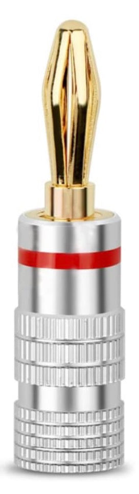 Banana Plug 24k Gold Plated Screw Red LX197063/R