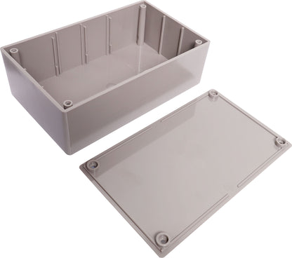 Enclosures & Boxes UB1 (157Lx95Wx53Hmm) ABS Jiffy Box Grey H0151