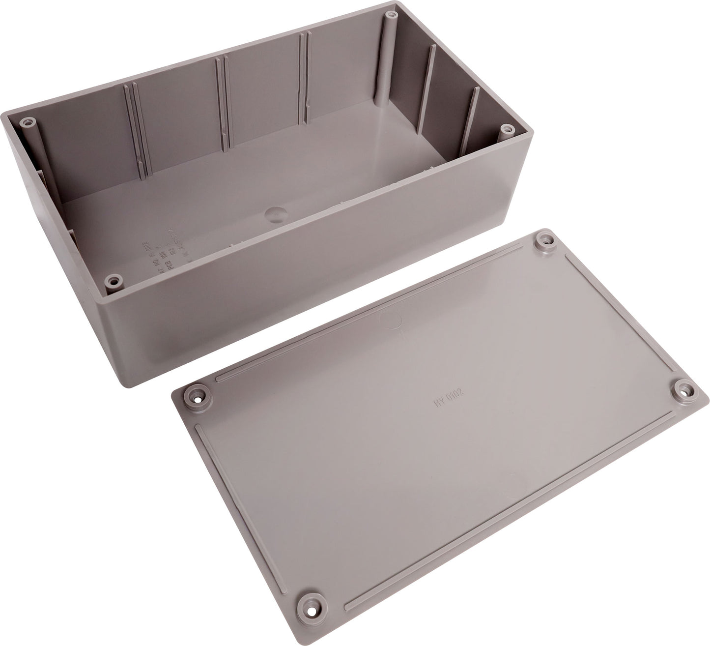 Enclosures & Boxes UB2 (197Lx112Wx63Hmm) ABS Jiffy Box Grey H0152