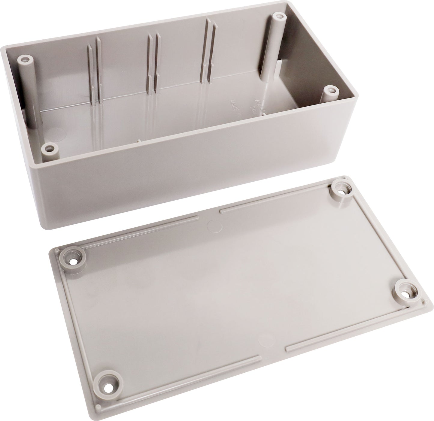 Enclosures & Boxes UB3 (130Lx67Wx43Hmm) ABS Jiffy Box Grey H0153