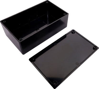 Enclosures & Boxes UB1 (157Lx95Wx53Hmm) ABS Jiffy Box Black H0201