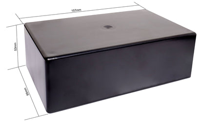 Enclosures & Boxes UB1 (157Lx95Wx53Hmm) ABS Jiffy Box Black H0201