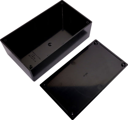 Enclosures & Boxes UB2 (197Lx112Wx63Hmm) ABS Jiffy Box Black H0202