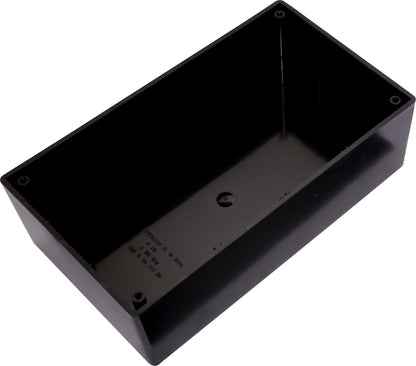 Enclosures & Boxes UB2 (197Lx112Wx63Hmm) ABS Jiffy Box Black H0202