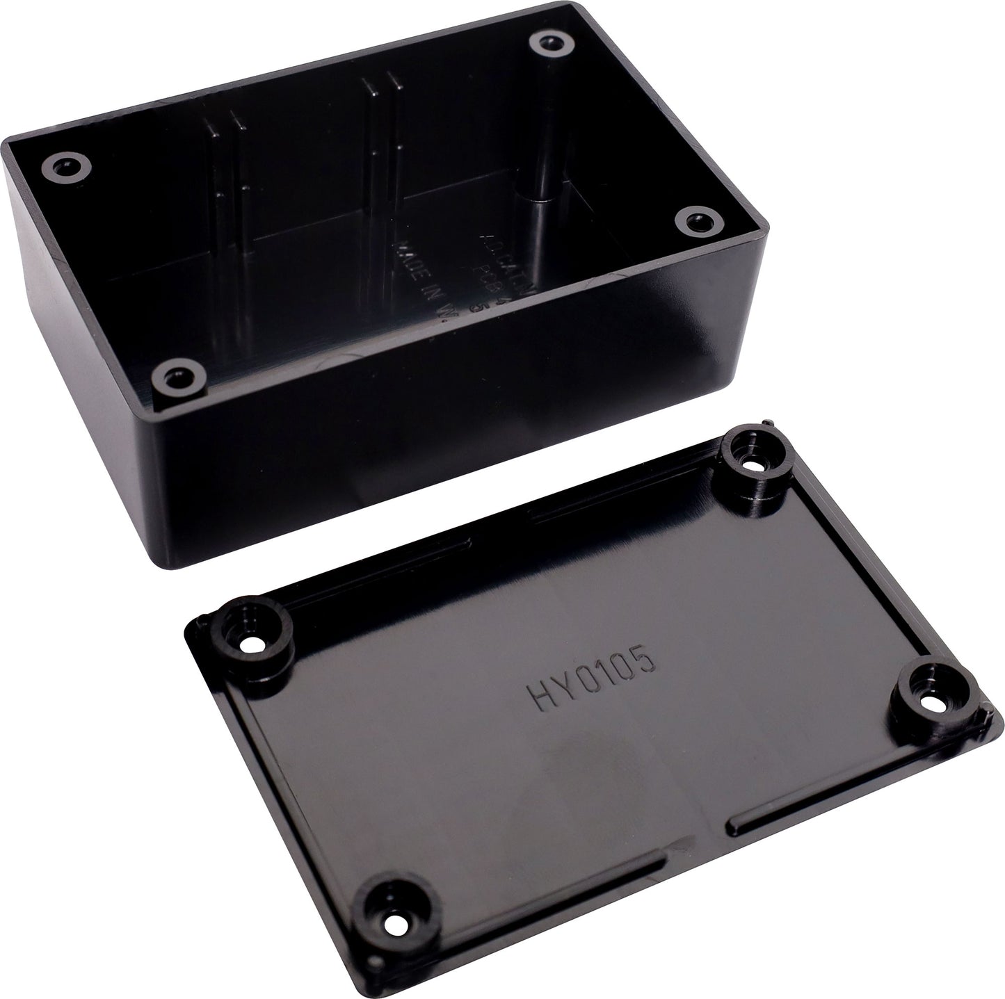 Enclosures & Boxes UB5 (82Lx54Wx30Hmm) ABS Jiffy Box Black H0205