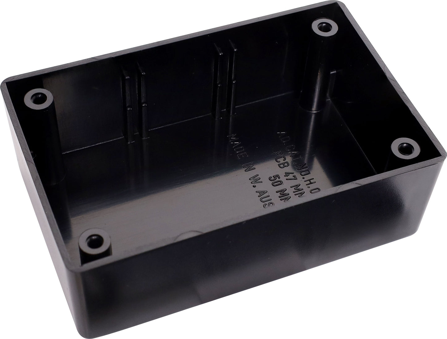 Enclosures & Boxes UB5 (82Lx54Wx30Hmm) ABS Jiffy Box Black H0205