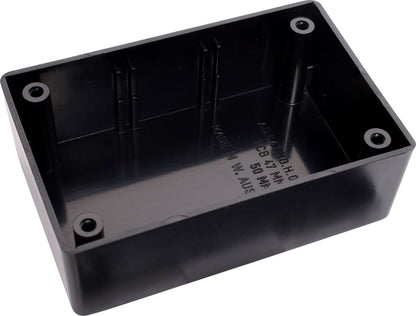 Enclosures & Boxes UB5 (82Lx54Wx30Hmm) ABS Jiffy Box Black H0205