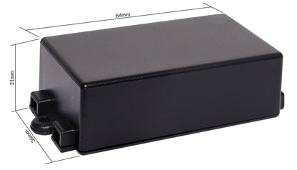 Enclosures & Boxes 112Lx67Wx37Hmm ABS Flange Mount Box H0206