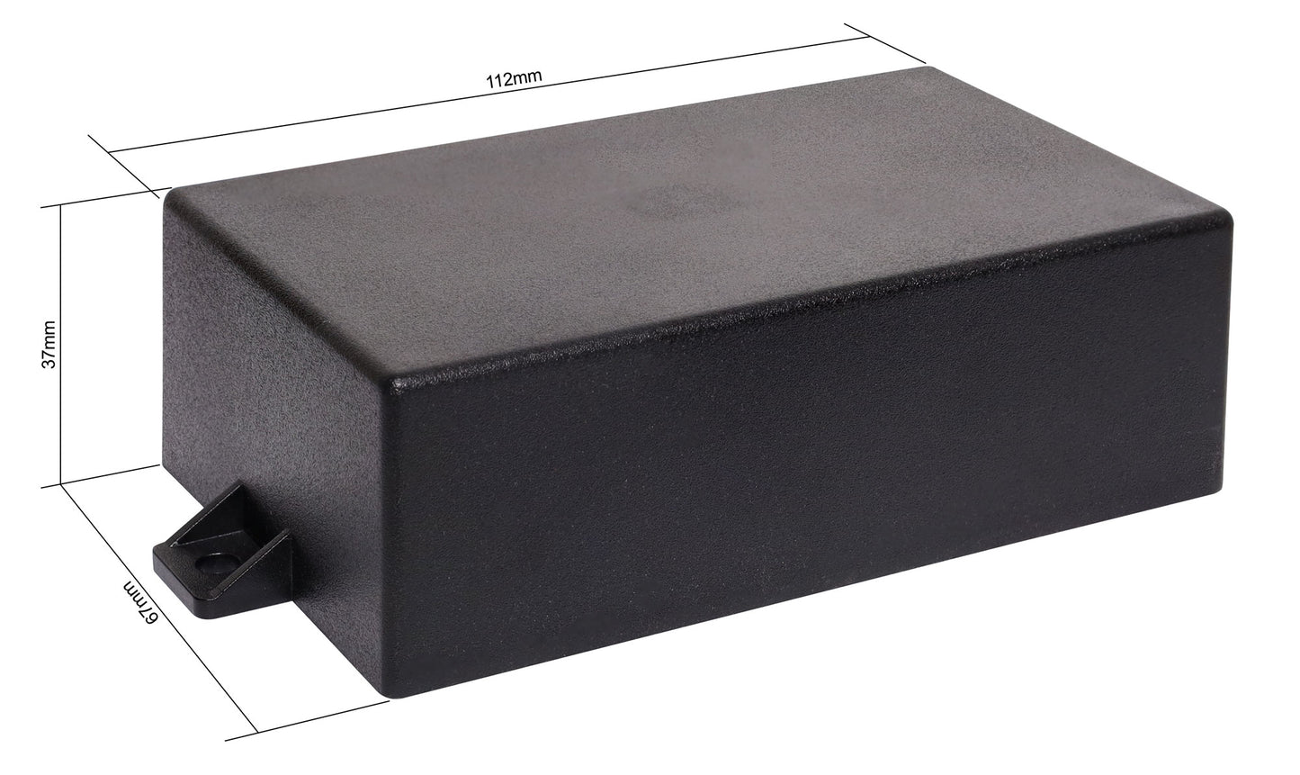 Enclosures & Boxes 112Lx67Wx37Hmm ABS Flange Mount Box H0211A