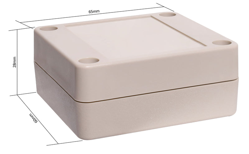 Enclosures & Boxes 65Lx60Wx28Hmm IP65 Sealed ABS Enclosure H0298