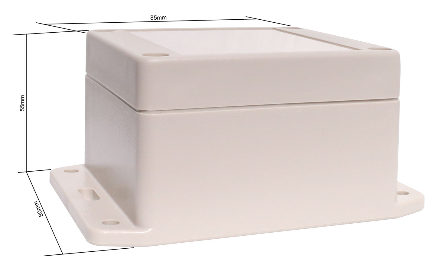 Enclosures & Boxes 85x80x55mm IP65 Sealed ABS Flange Mount Enclosure H0302F