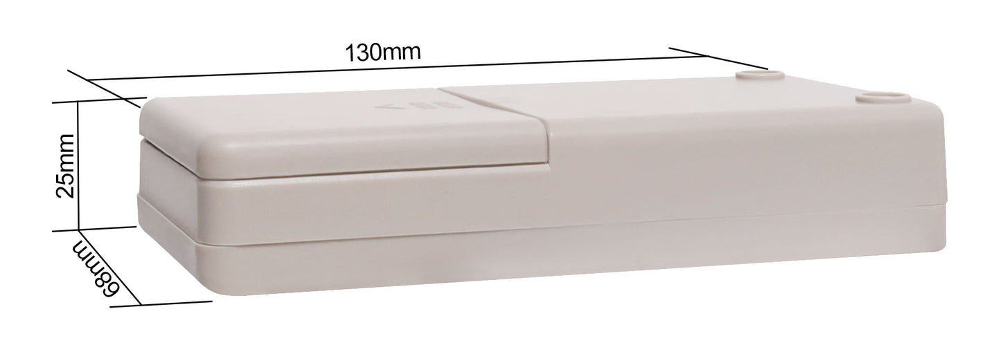 Enclosures & Boxes 68Wx130Dx25Hmm Grey Hand Held Case H0342