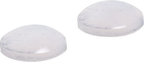 Feet 8mm Round Clear Adhesive Slim Rubber Pk 100 H0900