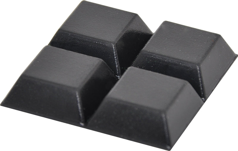 Feet 20mm Square Adhesive Rubber Pk 4 H0950