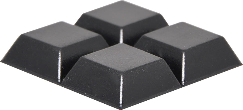 Feet 20mm Square Adhesive Rubber Pk 4 H0950