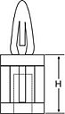 Spacers & Mounts 12.7mm PCB Support Pk 100 H1401