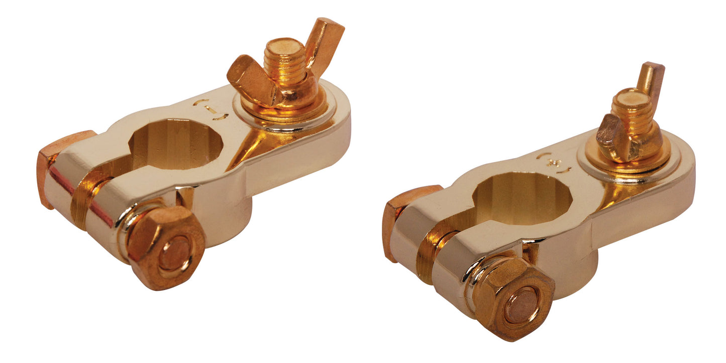 DC Power Connector Battery Terminal Gold Plated Pair H1780