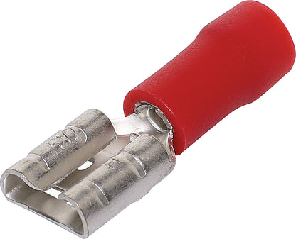 Crimps & Lugs Red 6.3mm Female Half Insulated Spade Crimp Pk 10 H1810A