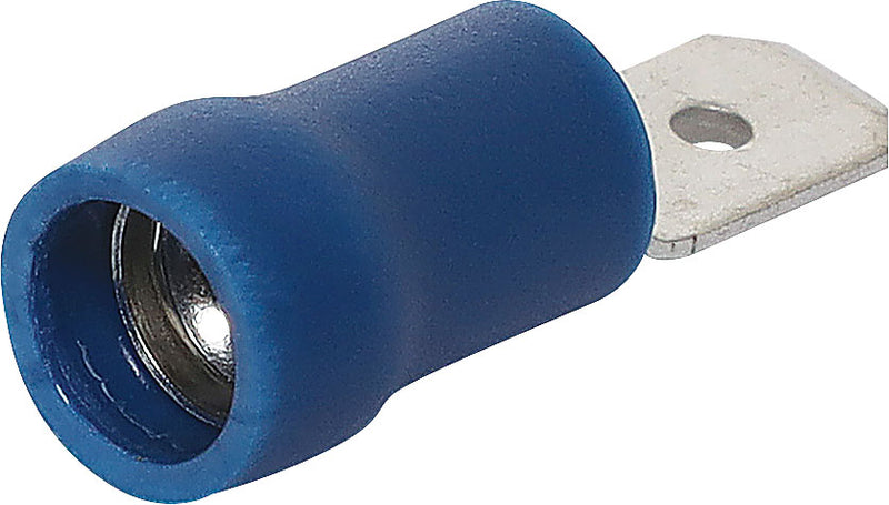 Spade Crimp Male Blue 6.3mm Pk 100 H2027B