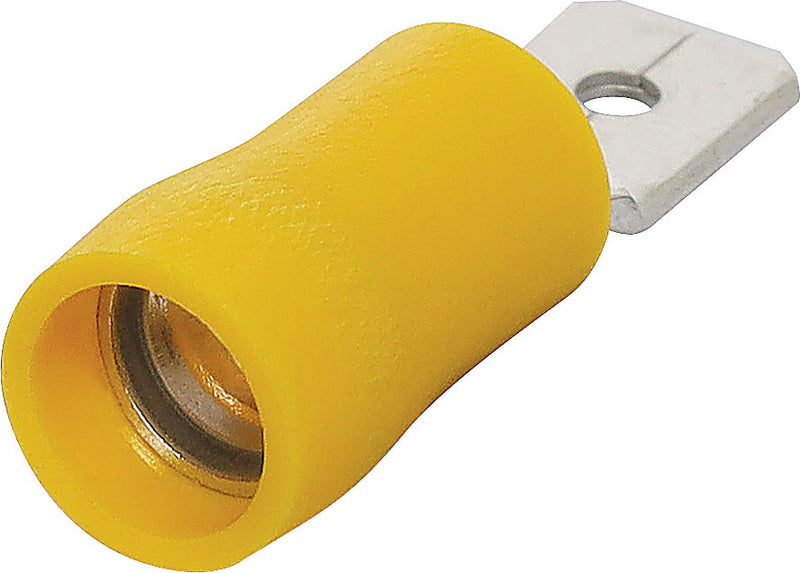 Spade Crimp Male 6.3mm Yellow Pk 100 H1857A