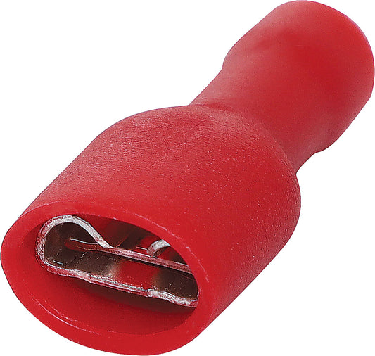 Crimps & Lugs Spade Crimp Female Red 6.3mm Pk 100 H2002B