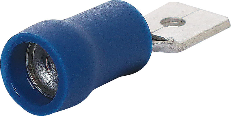 Spade Crimp Male 6.3mm Blue Blue 6.3mm Pk 10 H2026B