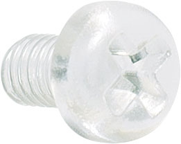 Screws, Bolts & Nuts M3 x 6mm Pan Pozi Polycarbonate Bolt Pk 100 H2916