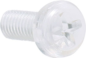 Screws, Bolts & Nuts M4 x 10mm Pan Pozi Polycarbonate Bolt Pk 1000 H2823